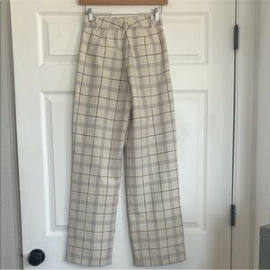 Wilfred Cream and Purple Effortless Pants